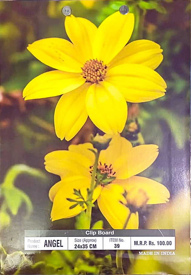 Angel Clip Board with Metal Clip Standard Size 24X35 CM Writing Pad for Exam Board School College