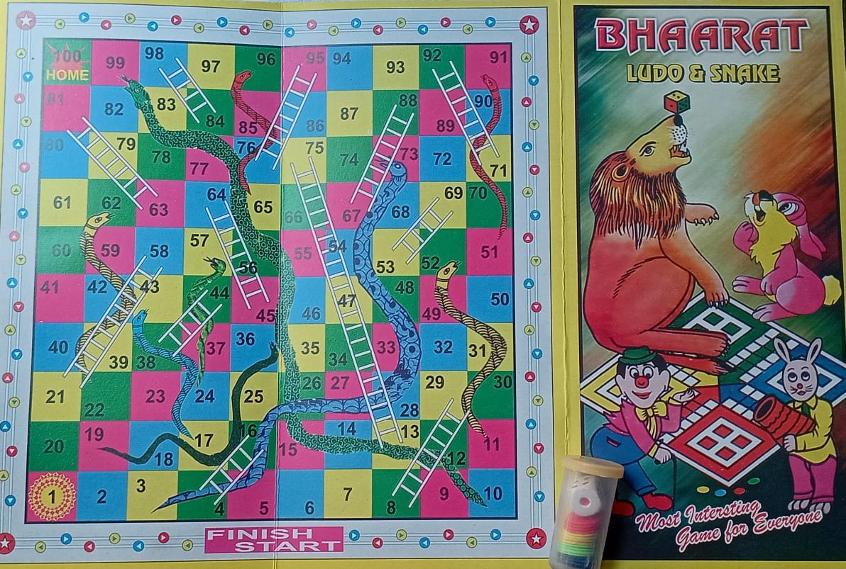 BHAARAT Ludo-Snake Game Most Interesting Family & Kids Game Sri Janta Book Sytal