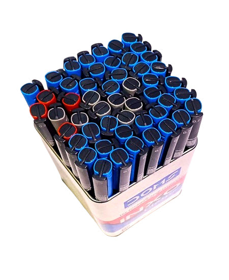 Doms INXO Classic 0.7 mm Needle Tip 50 Ball Point Pens ULV Ink Technology 50 PCS - 38 Blue, 8 Black, 4 Red Break Free and Smooth Writing For Daily Writing Use Pack Of 50
