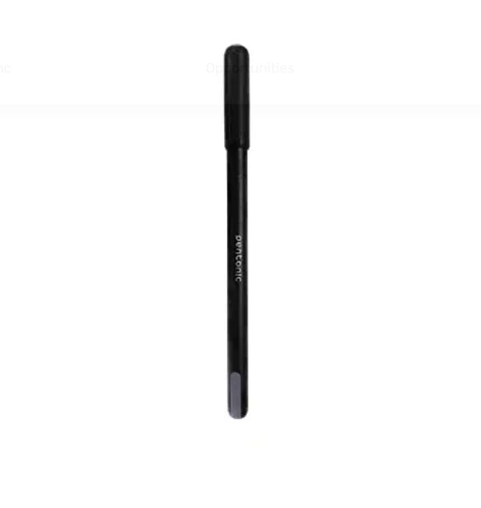 Pentonic Ball Pen Refillable Ultra Low Viscosity Ink Sleek Matte Finish Featherlite Feel Black Ink Pack of 10