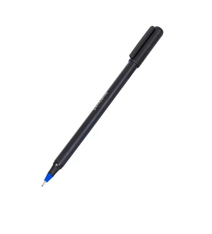 Pentonic Ball Pen Refillable Ultra Low Viscosity Ink Sleek Matte Finish Featherlite Feel Blue Ink Pack of 10