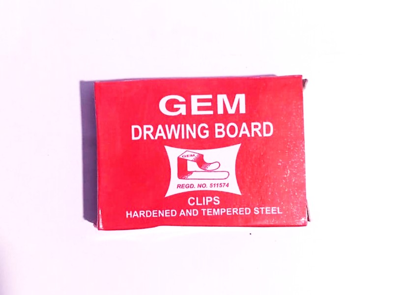 GEM Drawing Board Clips Hardened and Tempered Steel Chromium Plated Drawing Board Clips Protect Your Drawing Board Pack Of 72 Pieces Clips