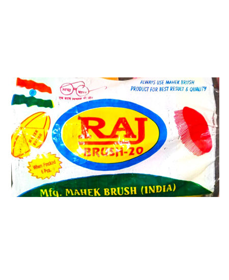 Raj Washing Brush Cloth Washing Soft Bristles Brush for Cleaning Clothes Laundry Scrub Brush with Handle Laundry Plastic Wet and Dry Brush Oval Shape Pack of 6 Pcs