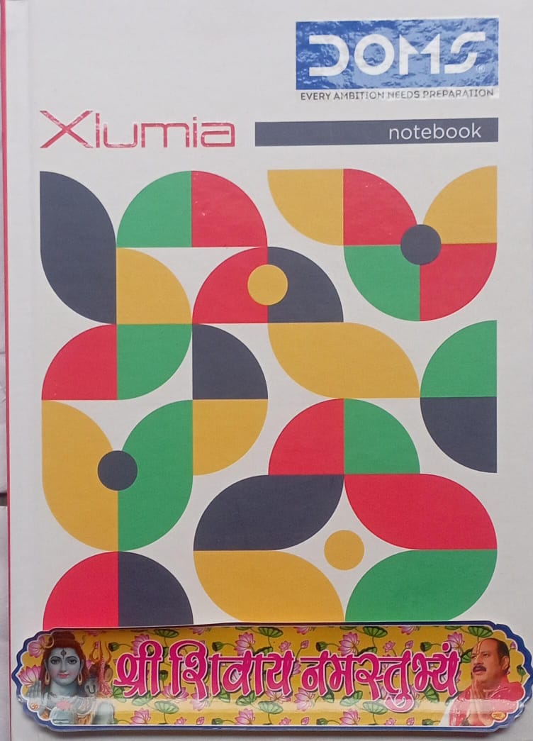 Xlumia Doms Note Book Diary Coman Diary With Share Shivay Namastubhyam Multi Colour Sticker Free