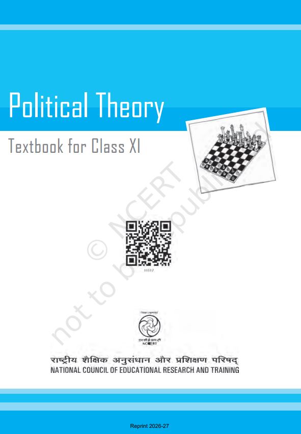 NCERT Political Theory Class 11 Textbook For English  Latest Edition Based On CBSE Syllabus