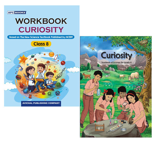 📘 APC Workbook Curiosity + NCERT Curiosity Class 8 Science Combo | English Medium