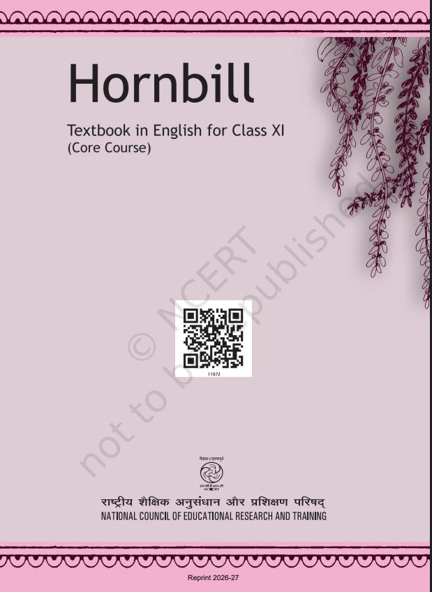 NCERT Hornbill Class 11 Textbook For English Grade XI Based On CBSE Pattern