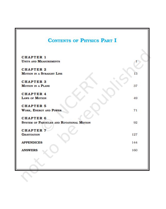 NCERT Physics Class 11 Part 2 Textbook For English Grade XI Code 11087