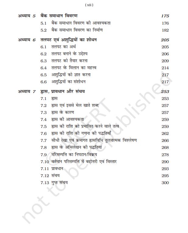 NCERT Lekhashastra Vitriya Lekhankan Class 11 Part 1 Hindi Medium Latest Edition 2026-27 Code 11111