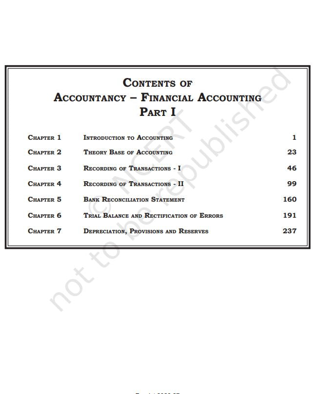 NCERT Financial Accounting Class 11 Part 2 Textbook For English Latest Edition 2026-27 Code 11112