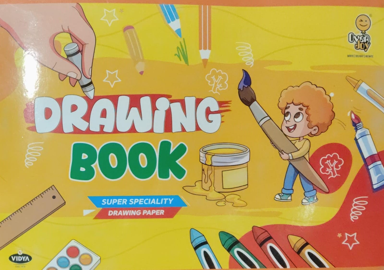 Vidya Drawing Book Super Speciality Drawing Paper 32 Pages Included Index Size 29.7*21 CM