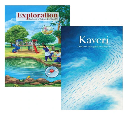 NCERT Combo Set Of 2 Books Class 9 Textbook For Exploration Of Science And Kaveri English Book Latest Edition 2026-27 Based On CBSE Syllabus