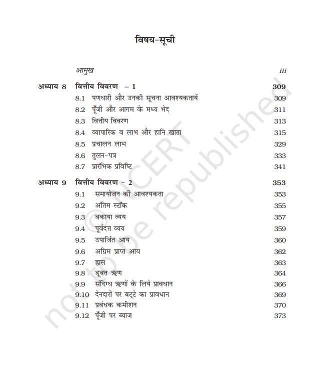 NCERT Lekhashastra Vitriya Lekhankan Class 11 Part 1 Hindi Medium Latest Edition 2026-27 Code 11113