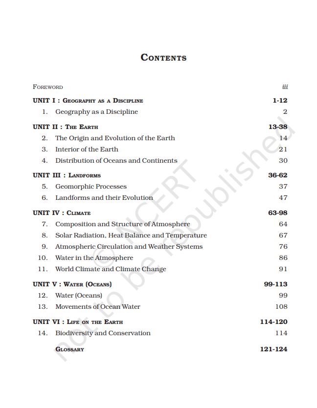 NCERT Fundamentals Of Physical Geography Class 11 Textbook For English Medium Latest Edition 2026-27 Code 11092