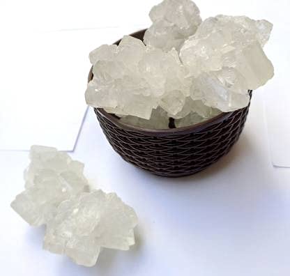 Dhaga Mishri, Mishri Dana, Dhage wali Mishri, Ladoo Gopal Bhog Mishri Pack of 250 Gram, Krishna Bhog Prasad/ Misri Bhog, White Candy - White Mishri - Cutting Mishri -Rock Sugar Crystals for Sweets Pooja, Puja Prasad  Ayurvedic Sugar