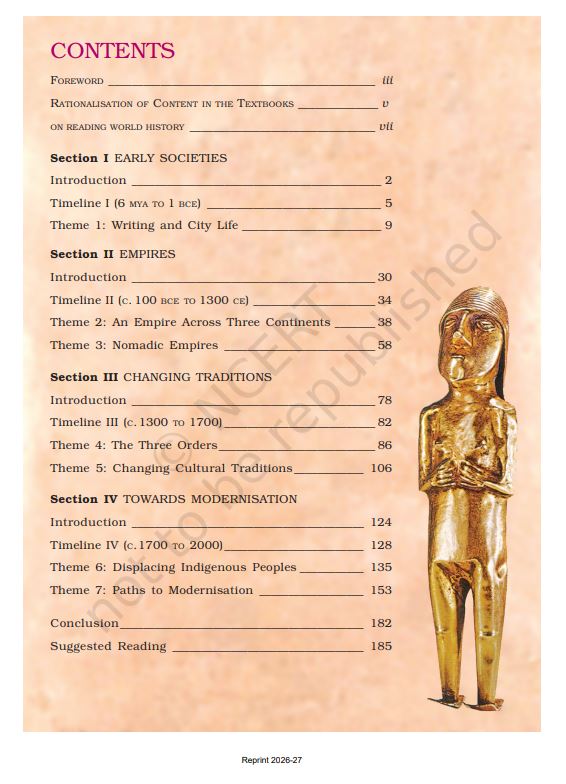 NCERT Themes in World History Class 11 Textbook For English Grade XI Latest Edition Based On CBSE Syllabus