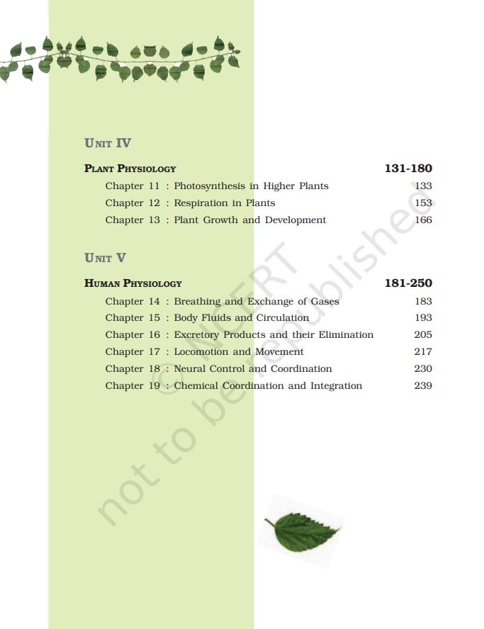 NCERT Biology Class 11 Textbook Of English Medium Latest Edition 2026-27 Code 11080