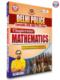 Ankit Bhati Delhi Police Constable Maths Updated Book 2025 featuring Chapterwise Mathematics for recruitment preparation.