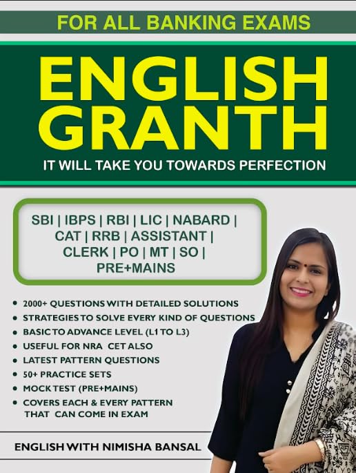 Nimisha Bansal English Granth for Competitive Exams Latest Pattern Question Competitive Exams Latest And New Syllabus