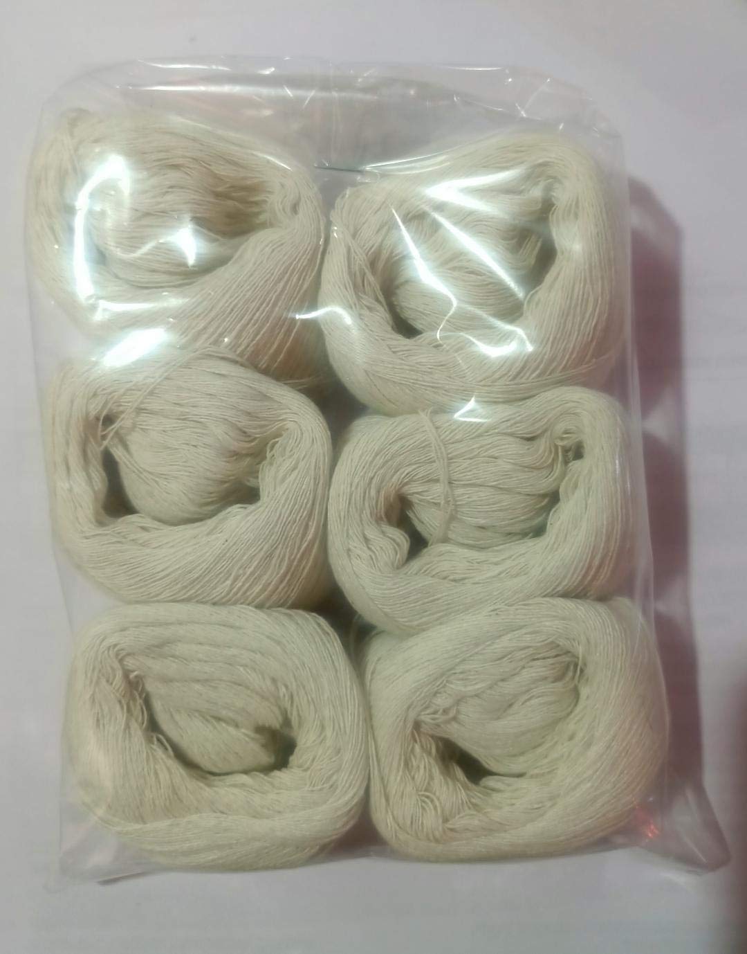 Krishna Sudh Puja Dhaga White moli Kalawa Pack of 12 pc