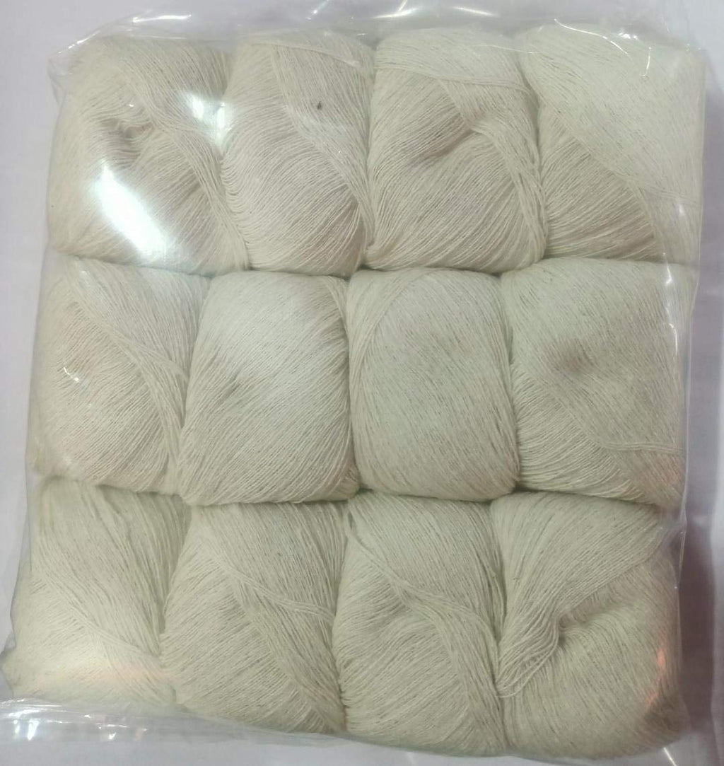 Krishna Sudh Puja Dhaga White moli Kalawa Pack of 12 pc