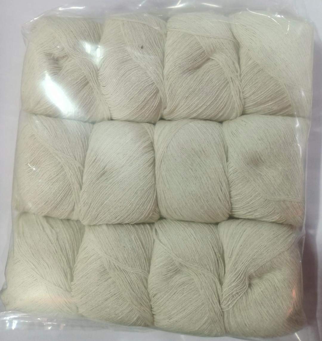 Krishna Sudh Puja Dhaga White moli Kalawa Pack of 12 pc