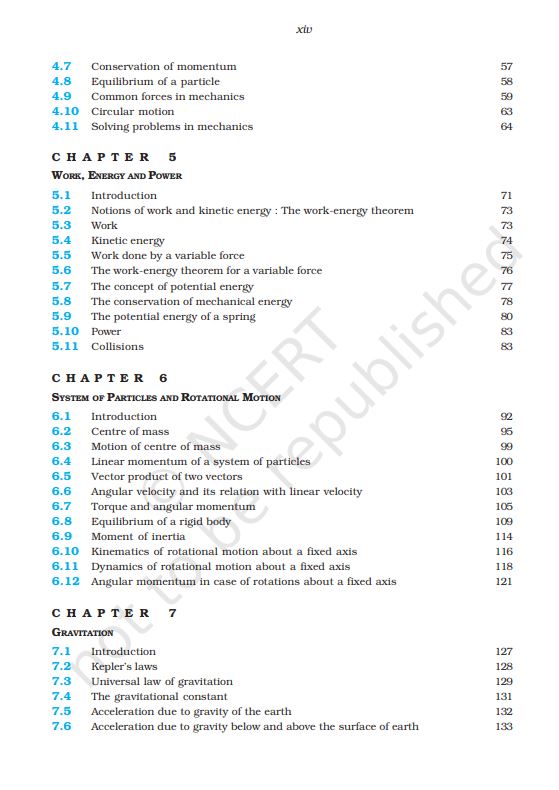 NCERT Physics Class 11 Part 1 Textbook For English Grade XI Code 11086