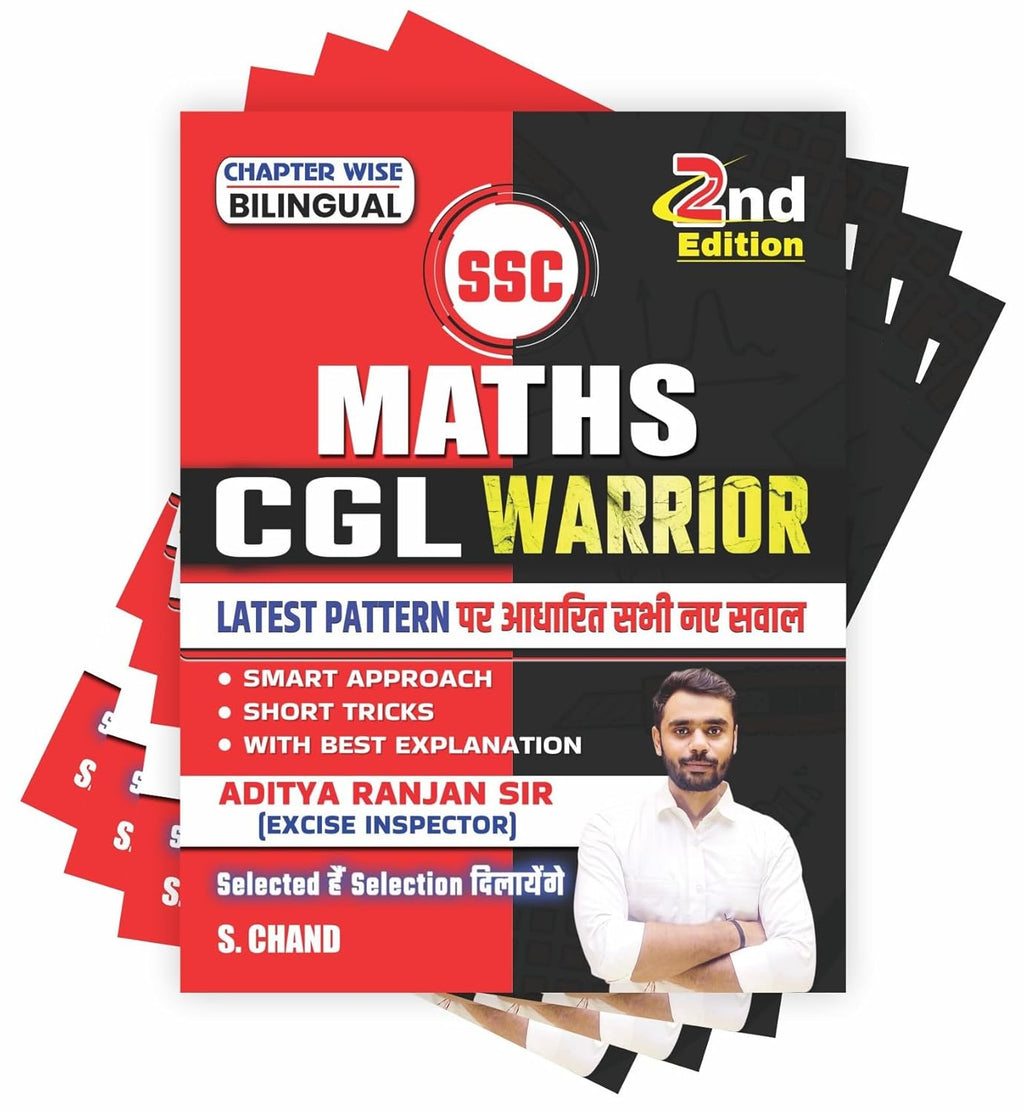 Aditya Ranjan Sir Ssc Maths Cgl Warrior 2nd Edition 2024-2025- Hindi And English Bilingual With Free Khatu Shyam Sticker