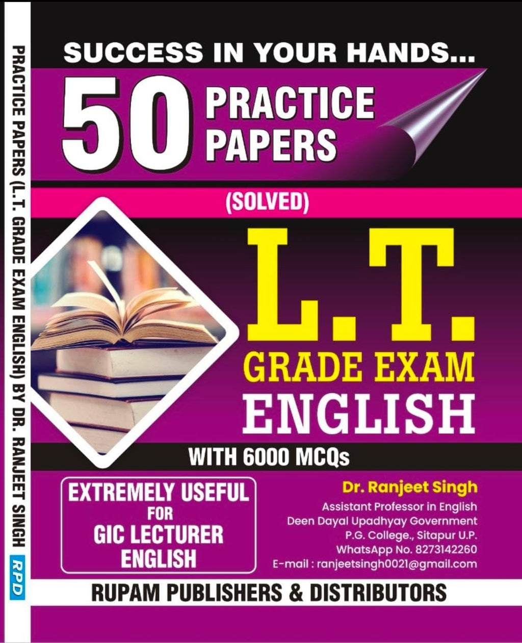 Rupam LT Grade Exam 2026 50 Practice Set Solved Paper With 6000 MCQs By Dr Ranjeet Singh