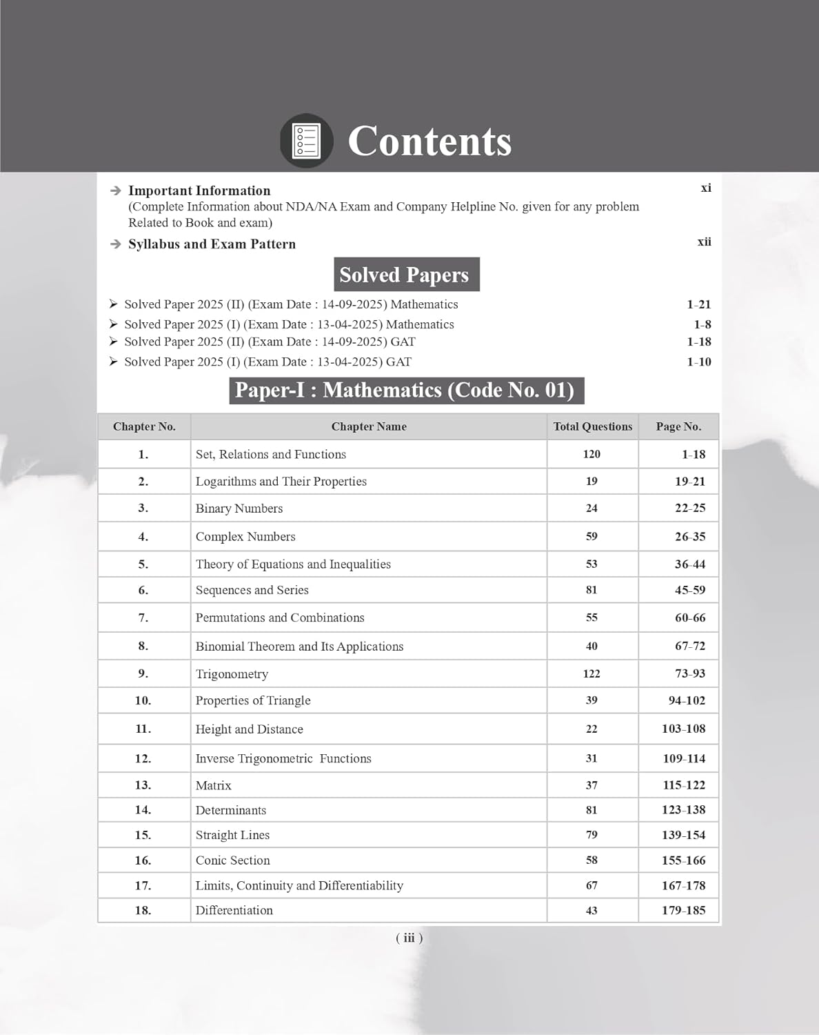 Examcart Conquer Defence NDA NA Mathematics And General Ability Test GAT PYQs Book 2026