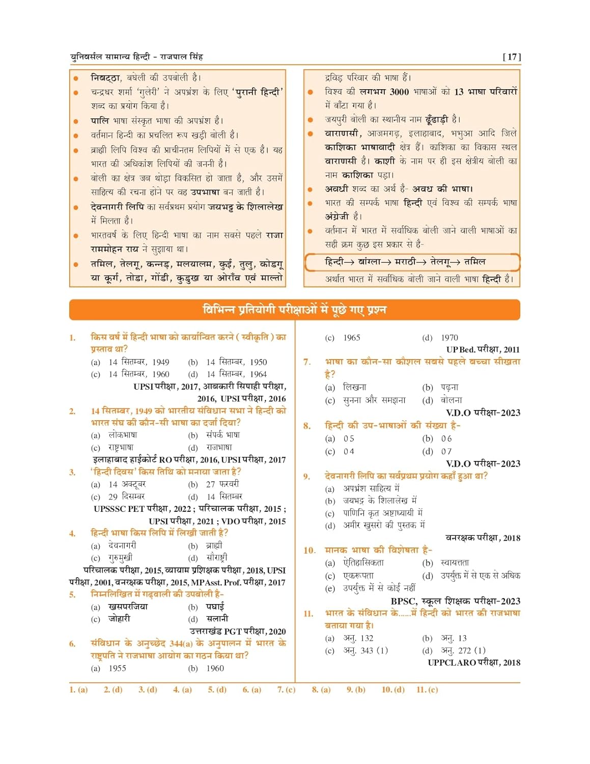 Universal Samanya Hindi Book By Rajpal Singh 6550+ Questions UPPCS
