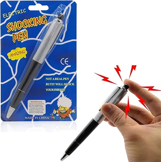 Kid Shock Pen And Chewing Gum Shocking Gags Fun, Prank Joke Trick Toy Fun Prank Shocking Pens, Tricky Funny Surprise, Multicolor