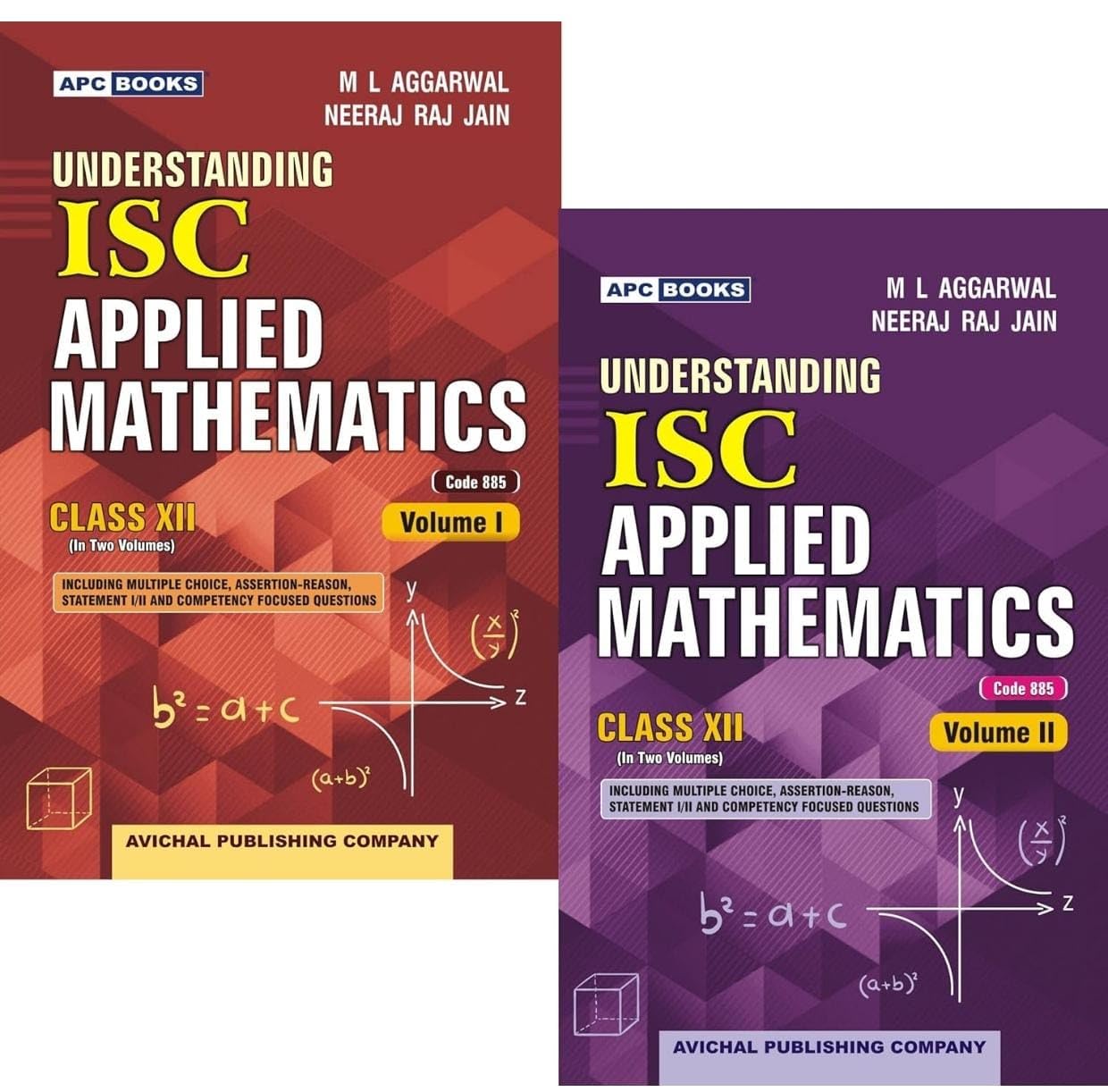 APC Understanding ISC Applied Mathematics Class 12th Vol 1 And 2 Including Multiple Choice Assertion Reason Statement 1 And 2 And Competency Focused Questions