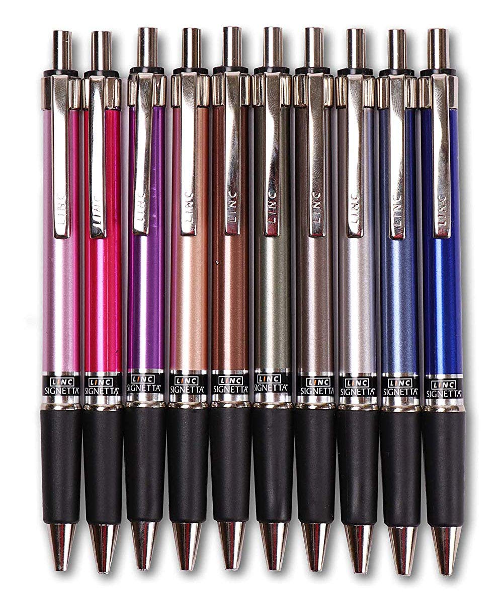 Linc Signetta Ball Pen Blue And Black Pack Of 20 Pans Black 10 Blue 10 Signetta Ball Pen