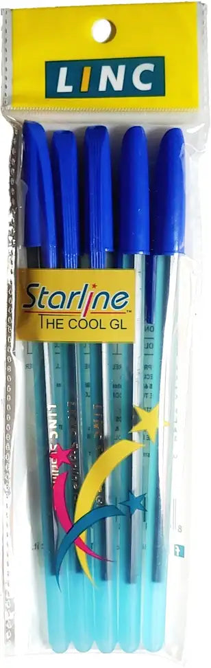 Linc Starline GL Blue Ball Pen Home Pens And Stationery College Supplies Pens Ball Pen Notebook