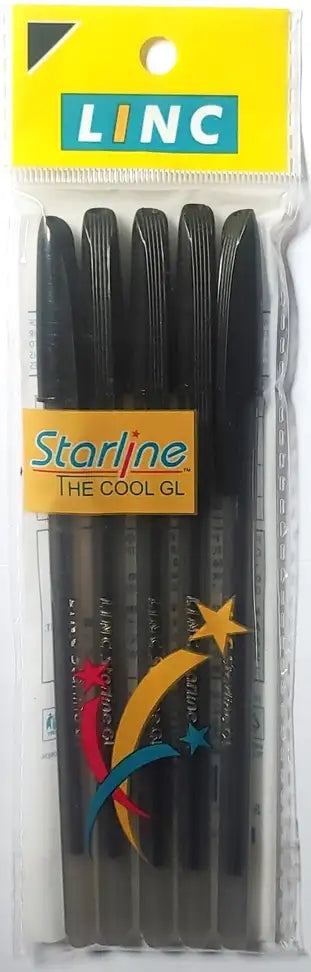 Linc Starline GL Black Ball Pen Home Pens And Stationery College Supplies Pen Notebook Pens Ball Pen Linc Ball Pens