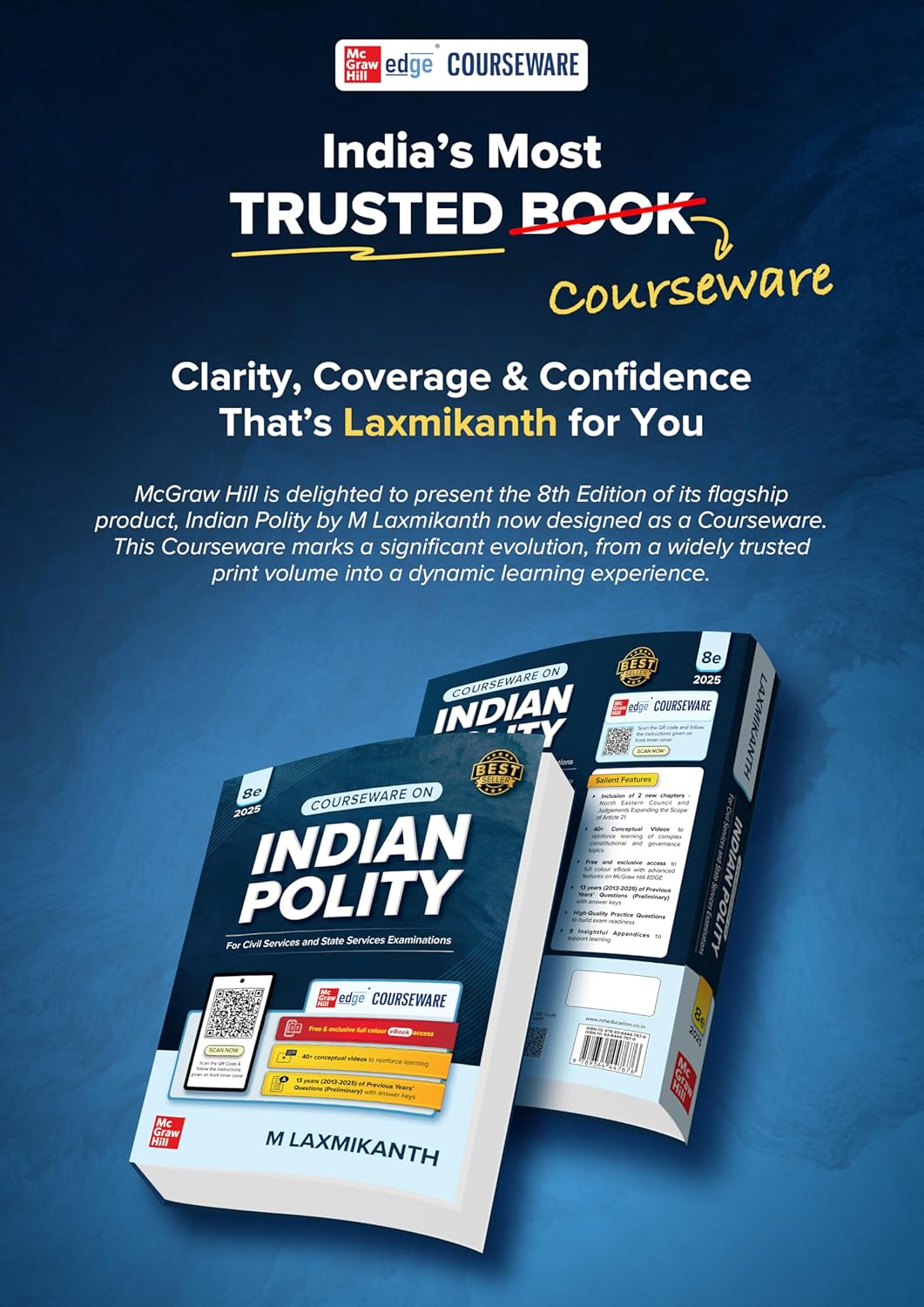 Indian Polity 8th Edition By M. Laxmikanth Mc Graw Hill English Medium