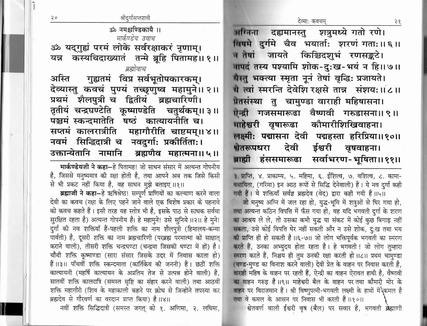 Rupesh Shri Durga Saptshati Hindi Commentary Vyakhya Sahit Hardcover