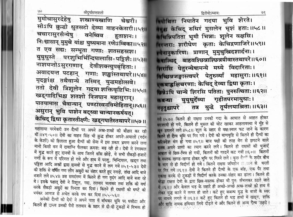 Rupesh Shri Durga Saptshati Hindi Commentary Vyakhya Sahit Hardcover