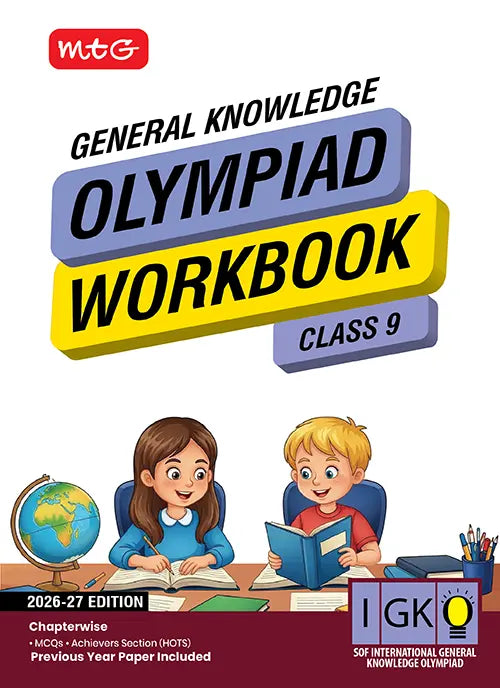 MTG General Knowledge Class 9 International Olympiad IGKO Workbook 2026-27 Edition Latest Exam