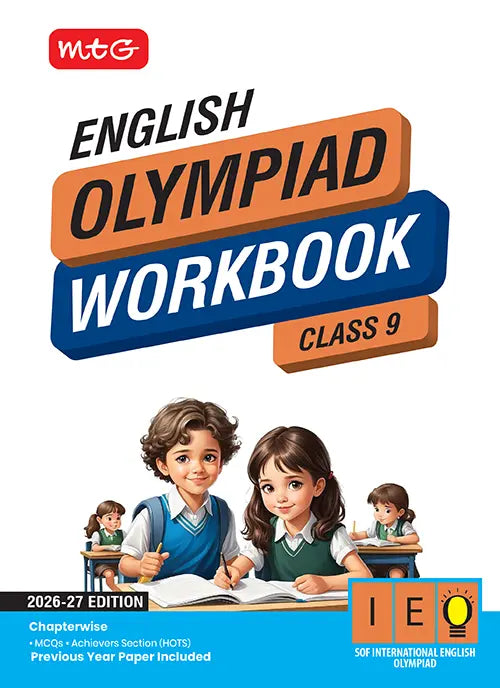 MTG English Class 9 International Olympiad IEO Workbook 2026-27 Edition Latest Exam Pattern