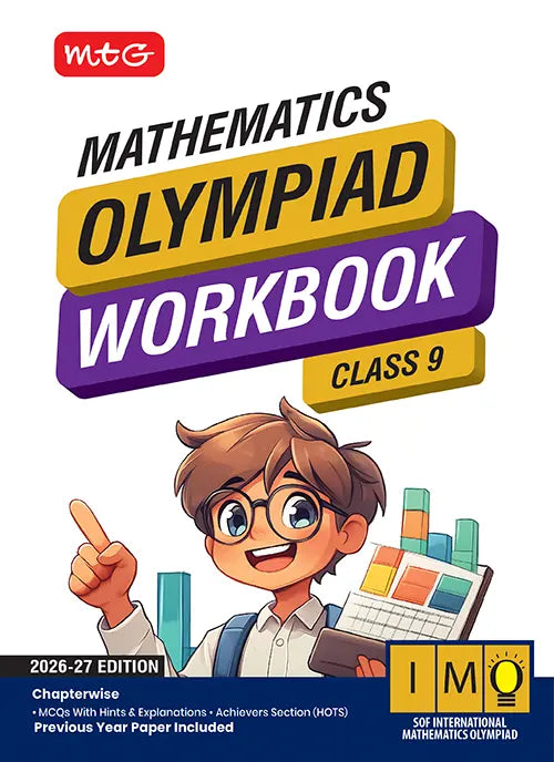 MTG Mathematics Class 9 International Mathematics Olympiad IMO Workbook 2026-27 Edition Latest Exam Pattern