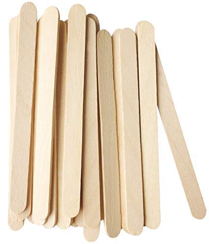 Art and Craft Ice Cream Stick Wooden Craft Sticks 50 Pcs Natural Popsicle Sticks for DIY Arts and Crafts 4.5" Ice Cream Sticks for Kids School Projects Stem and Homemade Treats Smooth Birch Wood