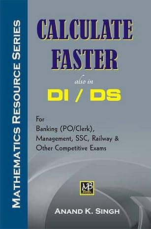 Calculate Faster DI/DS Mathematic Resource Series | Anand K. Singh | Hindi Paperback