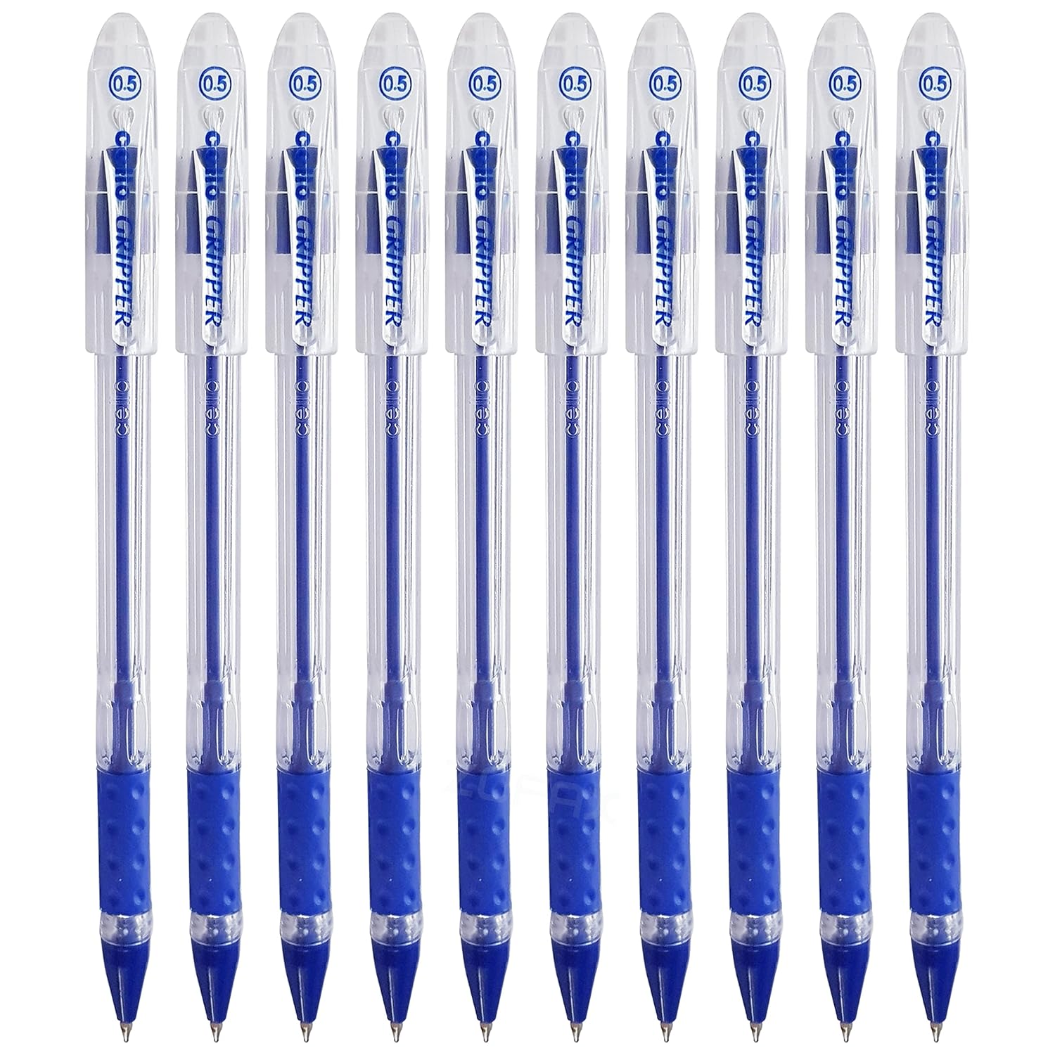 Cello Gripper Ball Pen Cap Closure Type Blue Ink Pack Of 10