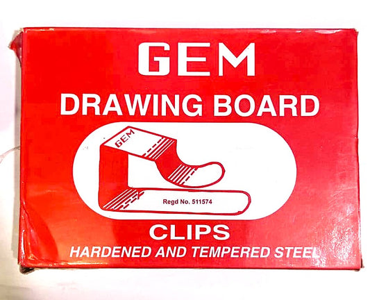 GEM Drawing Board Clips Hardened and Tempered Steel Chromium Plated Drawing Board Clips Protect Your Drawing Board Pack Of 72 Pieces Clips