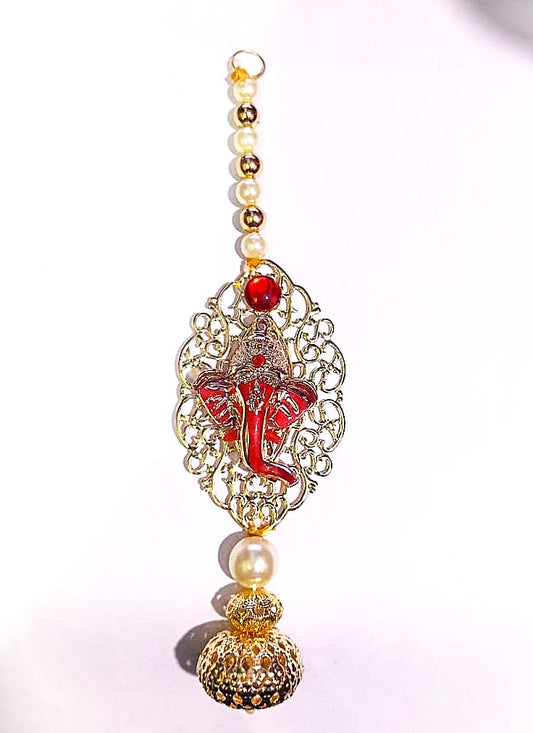 Ganesh Ji Latkan Door Hanging Latkan Toran for Main Door Diwali Decoration Home Decoration and All Festival Decor Multi Colour Beads Size 12 Inch