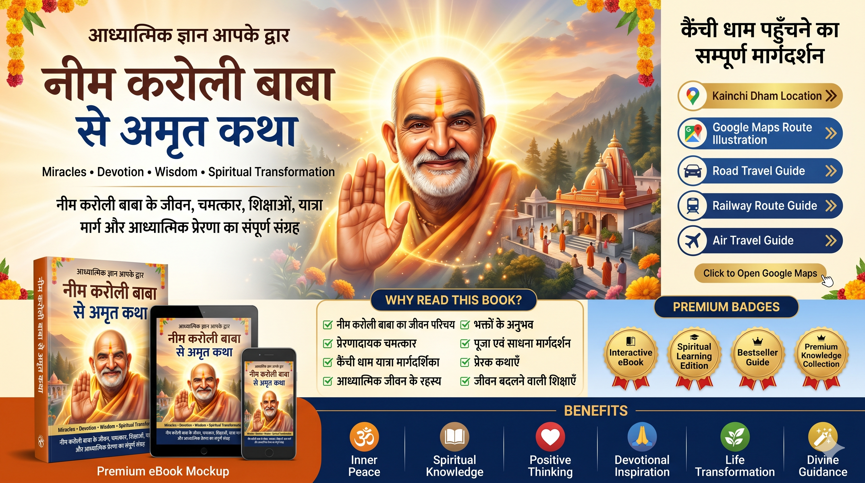 Neem Karoli Baba Amrit Katha , Complete Kainchi Dham Guide, Miracles, Teachings & Spiritual Journey