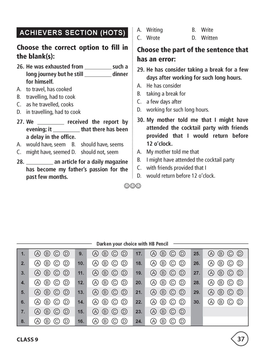 MTG English Class 9 International Olympiad IEO Workbook 2026-27
