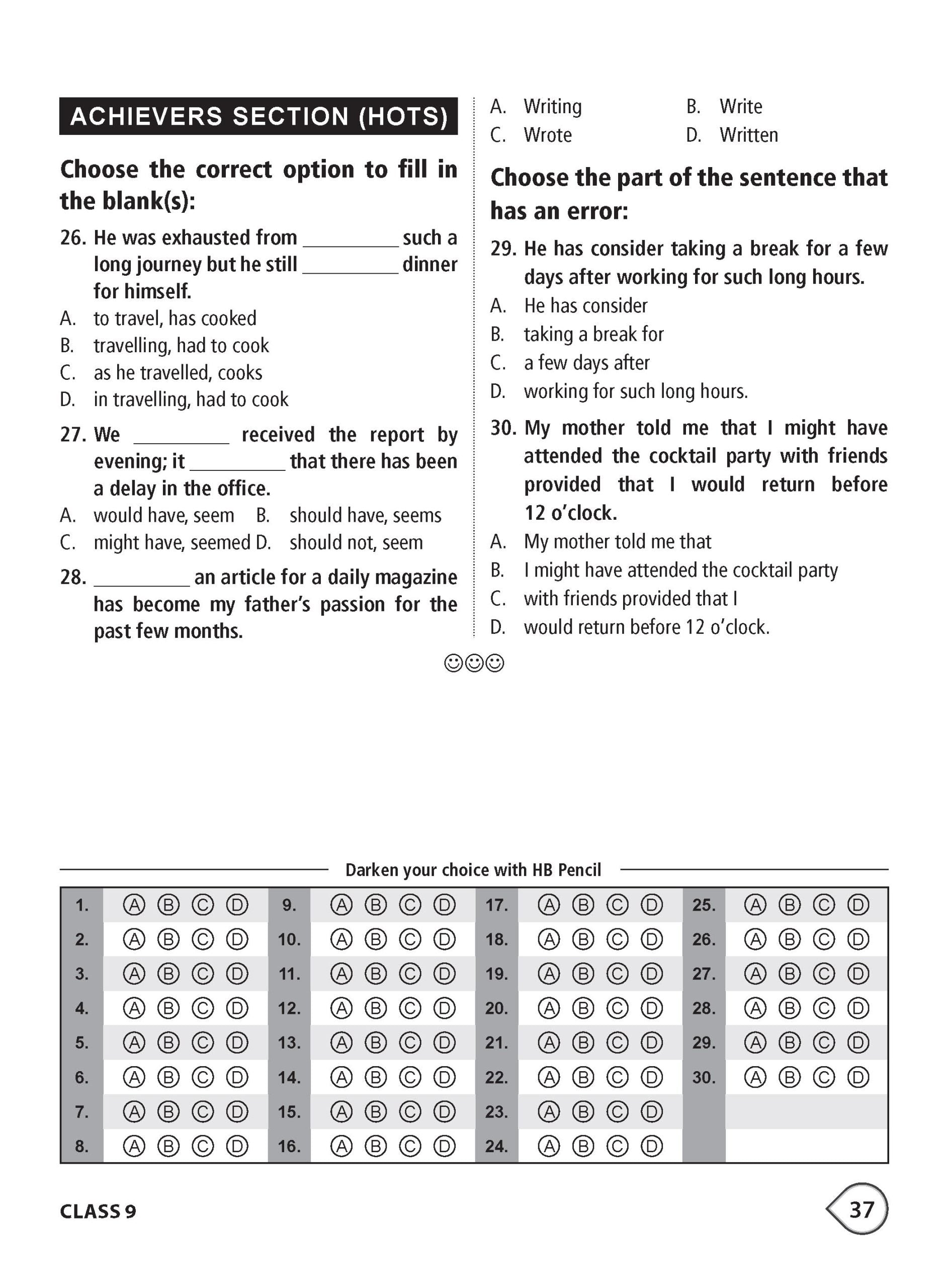 MTG English Class 9 International Olympiad IEO Workbook 2026-27